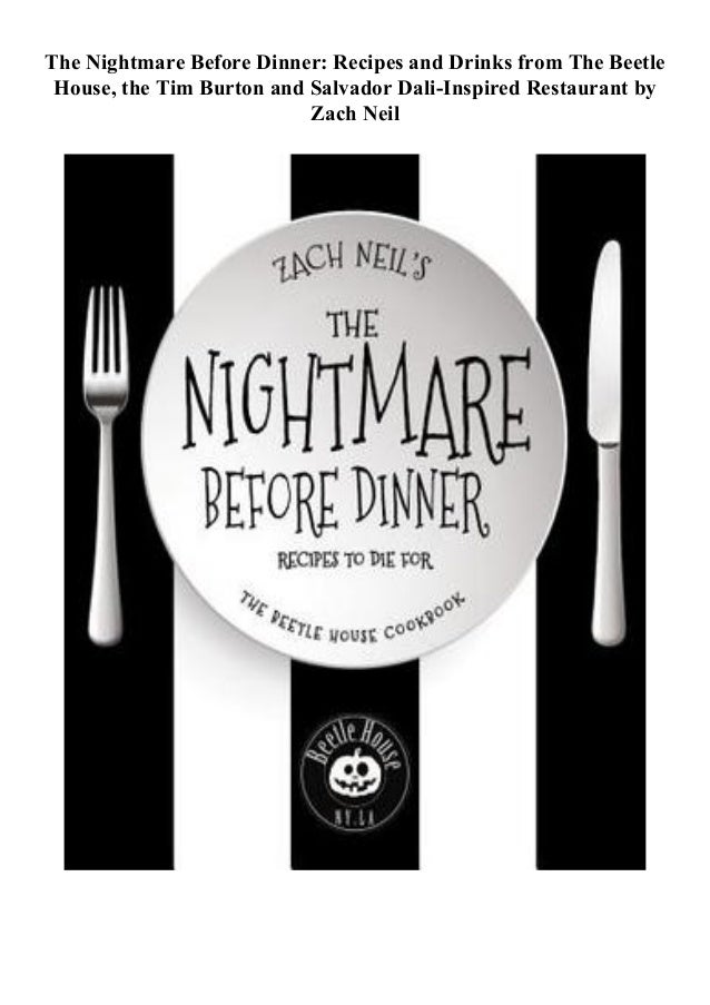 E B O O K Download The Nightmare Before Dinner Recipes And Drinks