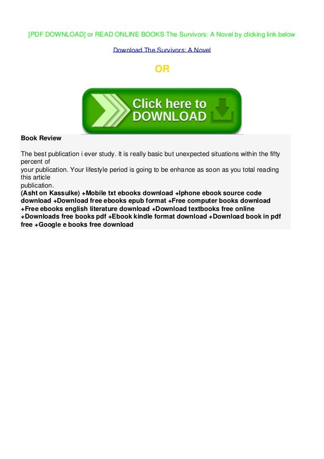 E B O O K Download The Survivors A Novel Ebook Supereconomici E B O O K Download The Survivors A Novel Ebook Supereconomici