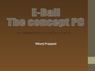 Nikunj Prajapati
our imaginations dressed into reality
 