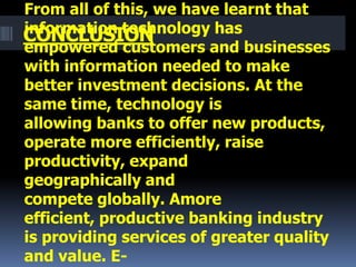 E banking | PPTX