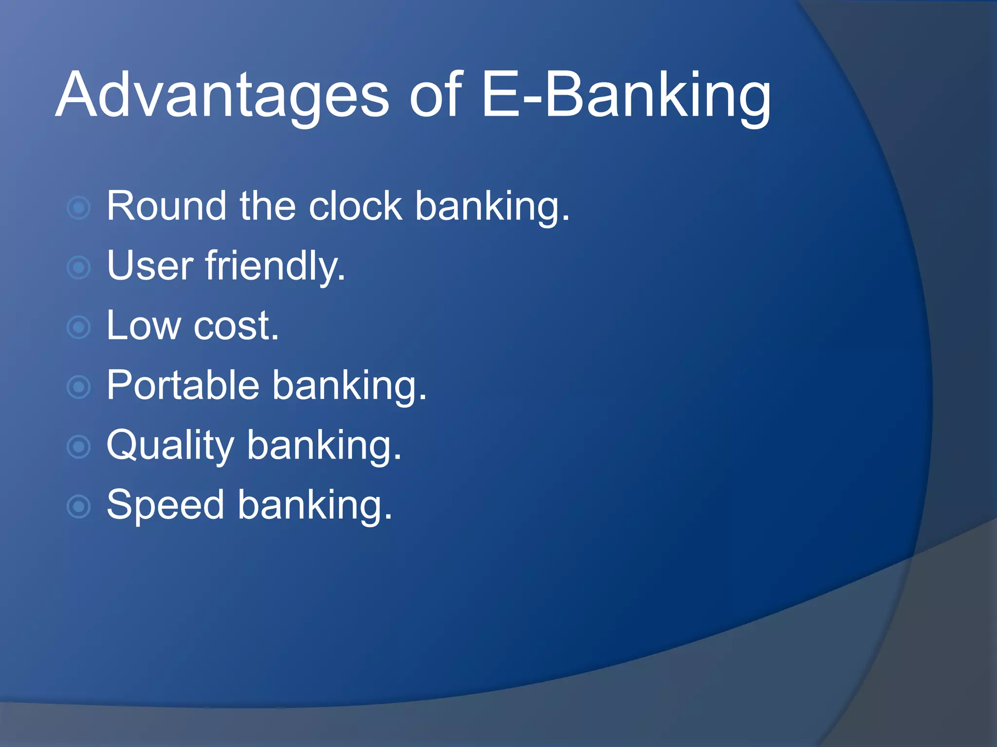 E banking | PPTX