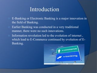 E banking | PPTX