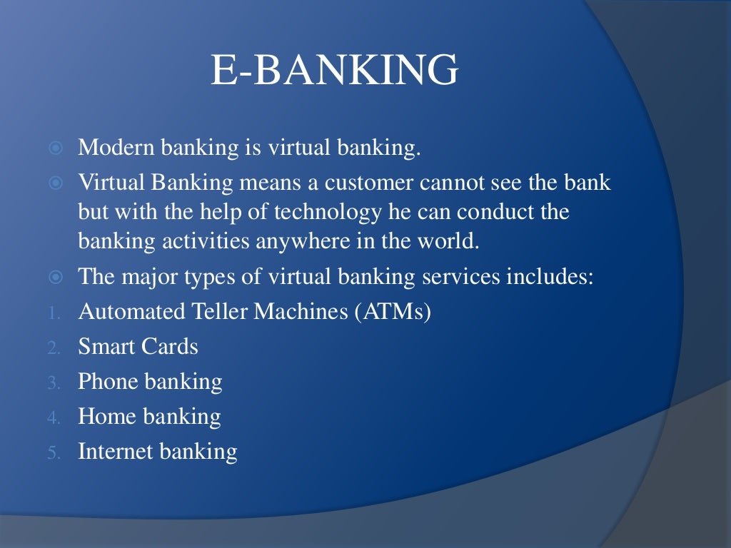 E banking