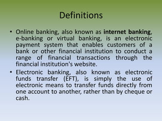 E banking | PPSX
