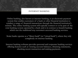 E banking Services | PPSX