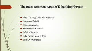 E banking and M-banking | PPTX