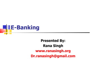 DERIVATIVES

Finance for Non-Finance Managers

                     -Dr. Rana Singh
                   www.ranasingh.org




                                   1
 