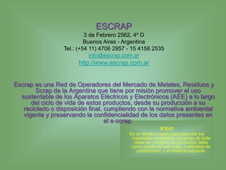 METALES PRECIOSOS EN LA BASURA ELECTRÓNICALas economías emergentes son las que se llevan las peores consecuencias de los beneficios de la tecnología, ellas no contienen planes que puedan aprovechar los metales contenidos en este tipo de  basura, como por ejemplo son el oro y la plata.Europa fue la región pionera en esta materia, y Suiza el primer país en realizar la recolección de este tipo de aparatos.