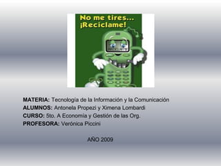 Con esta simple presentación, esperamos realmente y deseamos que entre todos tomemos conciencia de lo que esta basura causa, tanto para el medio ambiente como para la salud humana.Es hora de que esto comience a  cambiar......Depende de todos. Ayudanos!