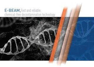 E-BEAM,Fast and reliable,
chemical-free decontamination technology
 