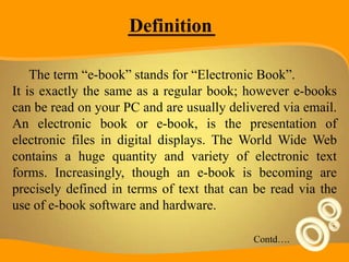 What is an E-book?