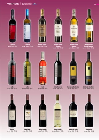 53VINHOS | Douro
Lamecus
25-192 Tinto - 75 CL
Lamecus
25-190 Branco - 75 CL
Montes Ermos
25-750 Tinto - 75 CL
Montes Ermos
Reserva
25-758 Tinto - 75 CL
Montes Ermos
Reserva
25-770 Branco - 75 CL
Montes Ermos
Grande Reserva
25-778 Branco - 75 CL
Lello Reserva
26-035 Tinto - 75 CL
Lello
26-032 Tinto - 75 CL
Lello
26-033 Rosé - 75 CL
Lello
26-034 Branco - 75 CL
Quinta da Soalheira
26-037 Tinto - 75 CL
Quinta da Soalheira
26-046 Branco - 75 CL
Vinha Grande
27-002A Branco - 75 CL
Vinha Grande
27-002 Tinto - 75 CL
Papa Figos
27-003 Tinto - 75 CL
Esteva
27-010 Tinto - 75 CL
Quinta da Leda
27-065 Tinto - 75 CL
Callabriga
27-098 Tinto - 75 CL
CONTACTO
 