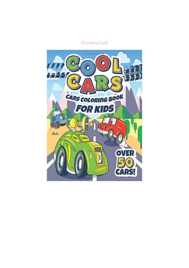 e book cool cars coloring book for kids ages 3 8 super