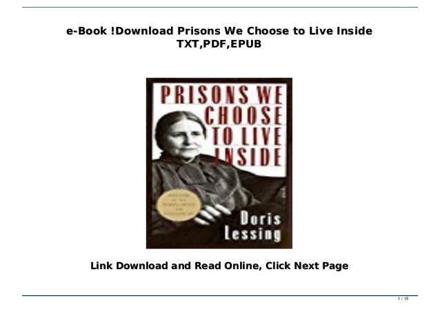 E Book Download Prisons We Choose To Live Inside Txt Pdf Epub