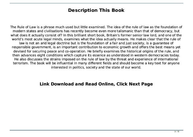 Rule of law definition government Rule of law definition government