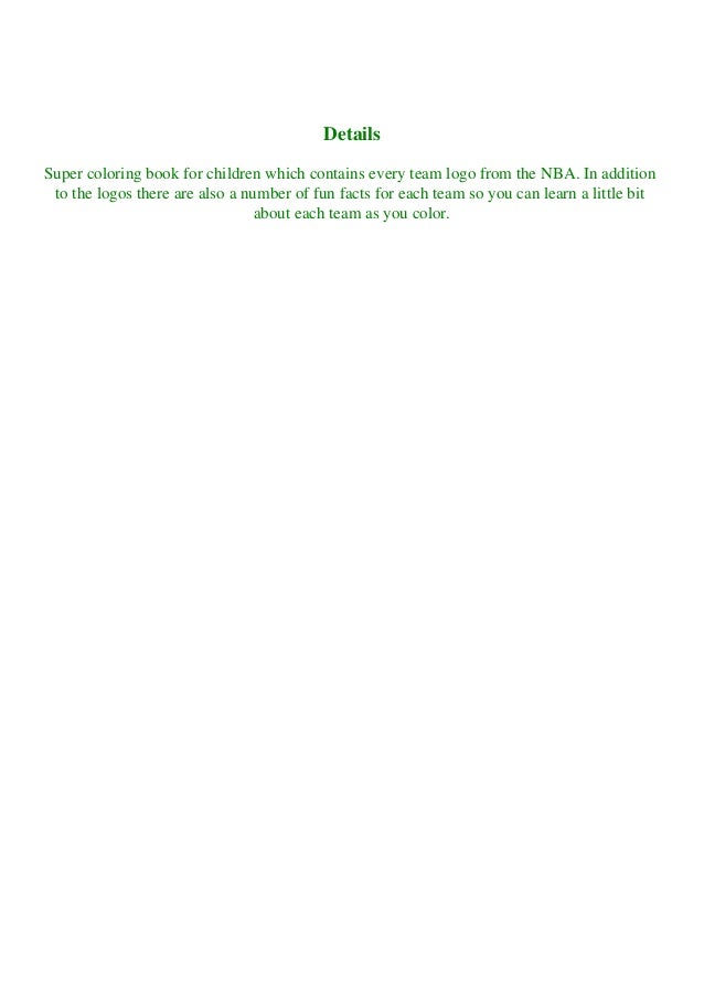 ebook pdf nba coloring book super book containing every