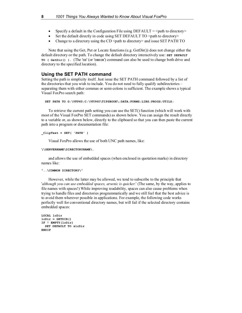 E book visual foxpro