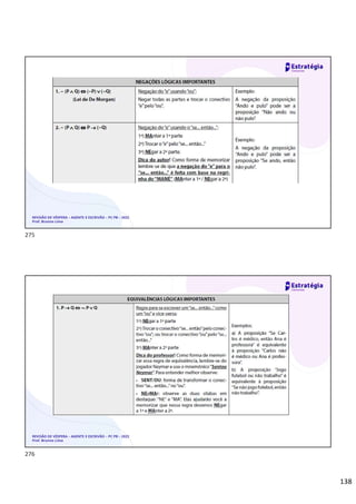 138
REVISÃO DE VÉSPERA – AGENTE E ESCRIVÃO – PC PB – 2022
Prof. Brunno Lima
REVISÃO DE VÉSPERA – AGENTE E ESCRIVÃO – PC PB – 2022
Prof. Brunno Lima
275
276
 