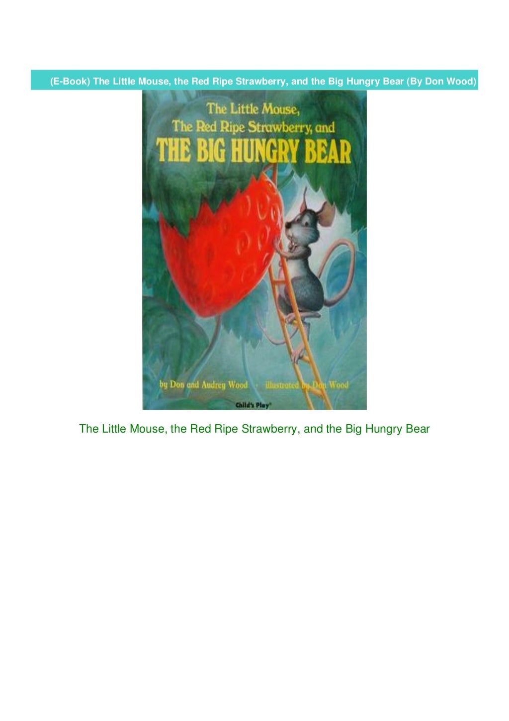 (E-Book) The Little Mouse, the Red Ripe Strawberry, and the Big Hungry