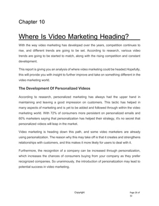Video Marketing Domination