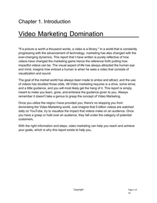 Video Marketing Domination