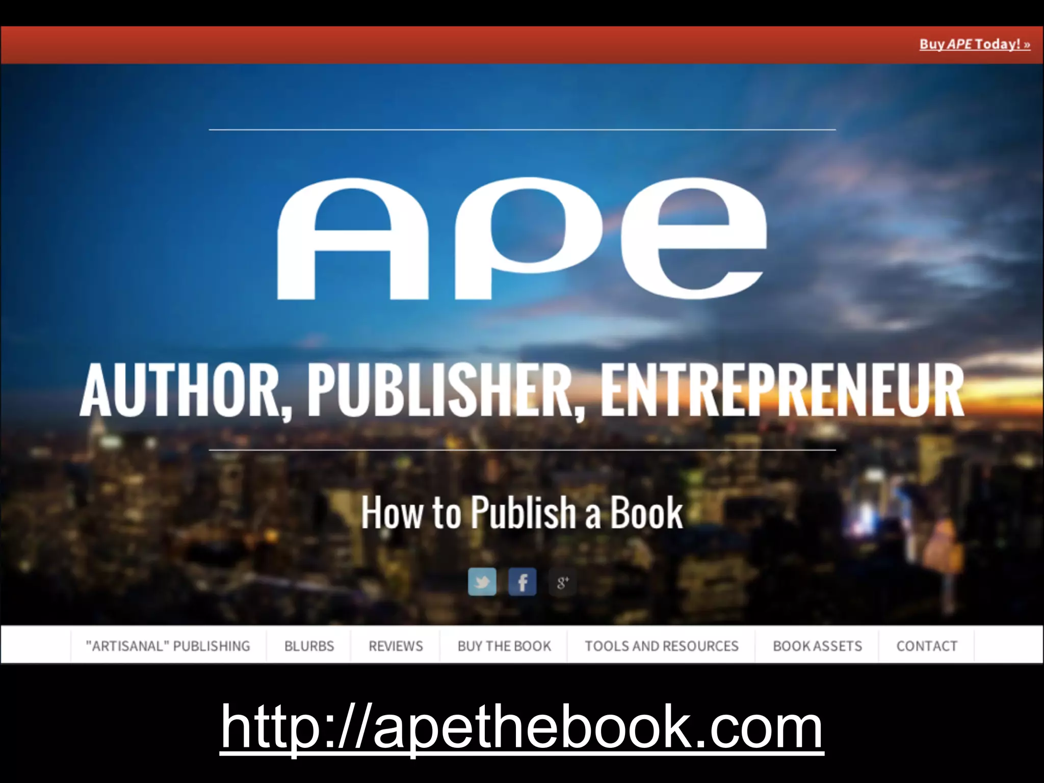 http://apethebook.com 
 