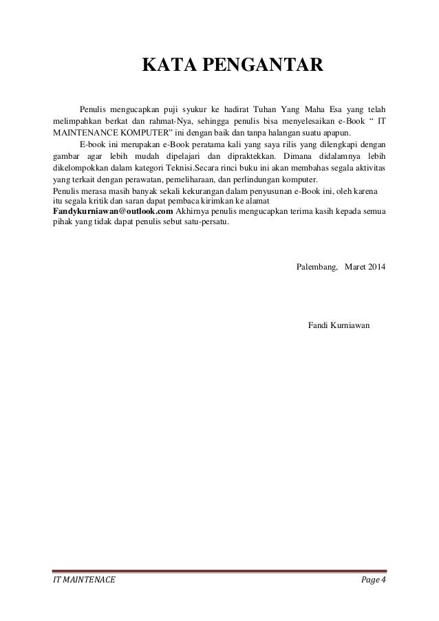 Contoh Kata Pengantar Ebook - Download Contoh Lengkap Gratis ️