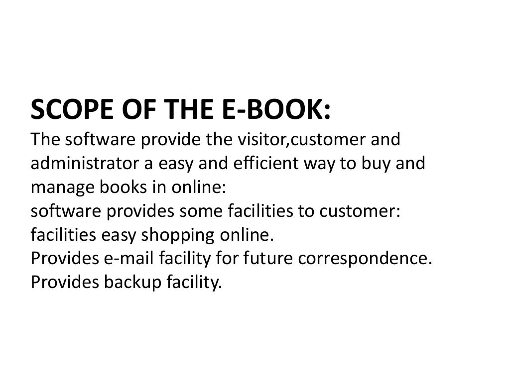 E book management system