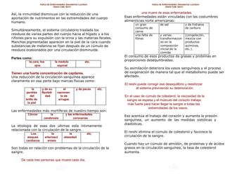 Indice de Enfermedades Ganoderma Lucidum                                Indice de Enfermedades Ganoderma Lucidum
                                  (Gano Cafe 3en1)                                                        (Gano Cafe 3en1)


Así, la inmunidad disminuye con la reducción de una                                  una muere de esas enfermedades.
aportación de nutrimentos en las extremidades del cuerpo                  Esas enfermedades están vinculadas con las costumbres
humano.                                                                   alimenticias norte americanas:
                                                                                 un gran           de sal                y de hidratos
                                                                                 consumo de                              de carburo
Simultáneamente, el sistema circulatorio traslada los                            carne
residuos de varias partes del cuerpo hacia al hígado y a los                     una falta de      y varias              (congelación,
riñones para su expulsión con la orina y las materias fecales.                   fibras            transformacion        mezcla con
Manchas pigmentadas aparecen en la piel de la cara cuando                                          es en la              productos
substancias de melanina se fijan después de un cúmulo de                                           composición           químicos,
residuos ocasionados por una circulación disminuida.                                               inicial de la         etc.).
                                                                                                   comida
                                                                          El consumo de esos productos da grasas y proteínas en
Partes como:
           la cara, los           la medula                etc.
                                                                          proporciones desequilibradas.
               ojos                 espinal
                                                                          Su asimilación deteriora los vasos sanguíneos y el proceso
Tienen una fuerte concentración de capilares.                             de oxigenación de manera tal que el metabolismo puede ser
Una reducción de la circulación sanguínea aparece                         afectado.
claramente en esa parte bajo marcas físicas como:
                                                                          El reishi puede corregir ese desequilibrio y reesforzar
             la       y de su           el         y de pecas      etc.            el sistema previniendo su deterioración.
        perdida       flexibili    nacimien
           del           dad         to de                                En el caso de cúmulo de colesterol, la viscosidad de la
        brillo de                   arrugas                                sangre se espesa y el músculo del corazón trabaja
         la piel                                                           más fuerte para hacer llegar la sangre a todas las
                                                                                          extremidades de los vasos.
Las enfermedades más mortíferas de nuestro tiempo son:
          Cáncer             la           y las enfermedades
                                                                          Eso acentúa el trabajo del corazón y aumenta la presión
                        cerebrosis              coronarias
                                                                          sanguínea, un aumento de las medidas sistólicas y
                                                                          diastolicas.
La etiología de esas dos ultimas esta íntimamente
relacionada con la circulación de la sangre.
                                                                          El reishi elimina el cúmulo de colesterol y favorece la
             Los                la          la              etc.
          ataques         arterioscl     obesidad                         circulación de la sangre.
         cardiacos          erosis
                                                                          Cuando hay un cúmulo de almidón, de proteínas y de ácidos
Son todas en relación con problemas de la circulación de la               grasos en la circulación sanguínea, la tasa de colesterol
sangre.                                                                   aumenta.

      De cada tres personas que muere cada día,
 