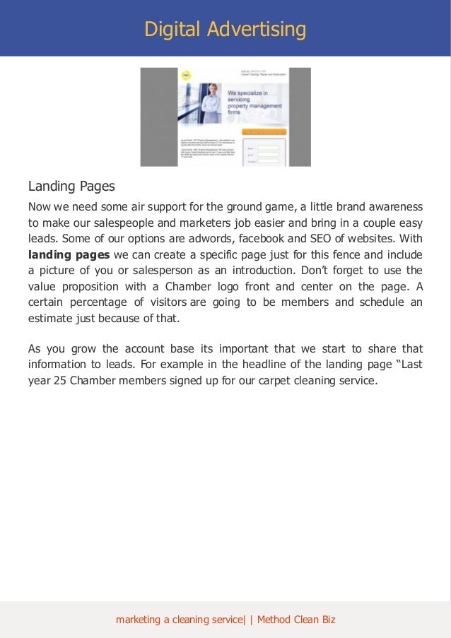 cleaning services advertising example