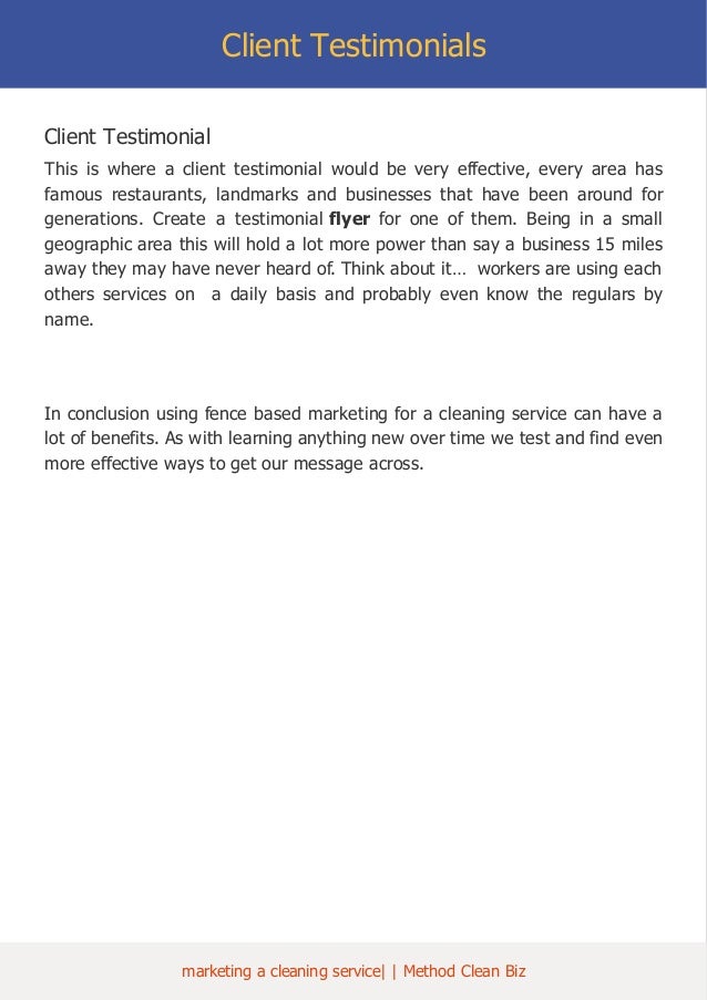 marketing for cleaning services