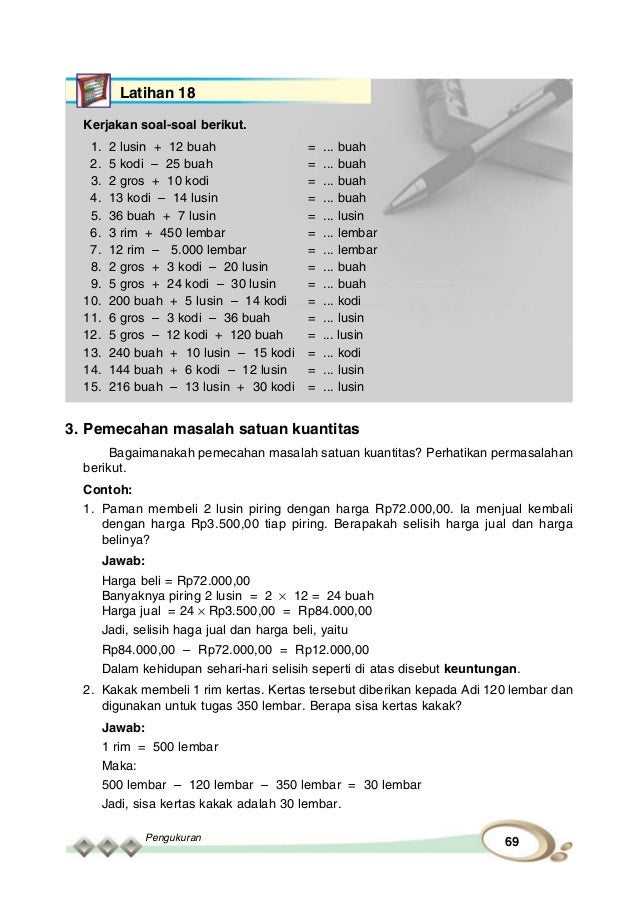 Contoh Latihan Soal: Soal Matematika Kelas 4 Tentang Satuan Berat