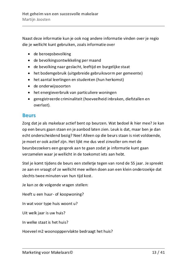 Wat succesvolle makelaars niet met je delen ' ontdek het geheim