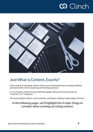 6
Just What is Content, Exactly?
In the context of marketing, content refers to any and all media that is created, publish...