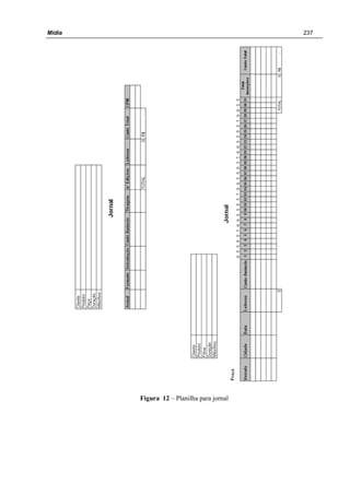 Mídia 237
Figura 12 – Planilha para jornal
 