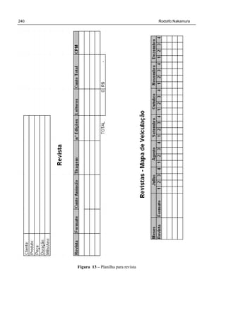 240 Rodolfo Nakamura
Figura 13 – Planilha para revista
 