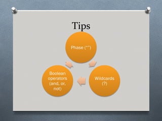 Tips
 
