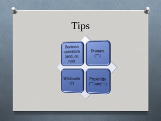 Tips
 
