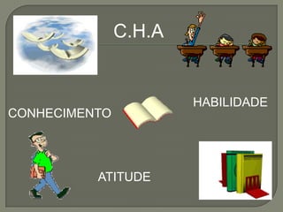 C.H.A


                       HABILIDADE
CONHECIMENTO




          ATITUDE
 