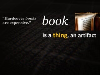 book“Hardcoverbooksareexpensive.”is a thing, anartifact