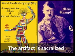 (              )<br />(                      )<br />The artifact is sacralized<br />