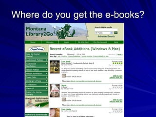 Where do you get the e-books? 