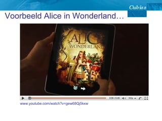 Voorbeeld Alice in Wonderland… www.youtube.com/watch?v=gew68Qj5kxw 