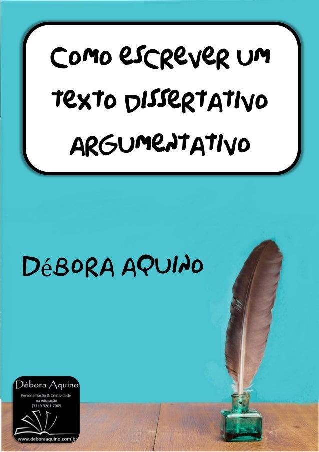 Como escrever texto dissertativo argumentativo