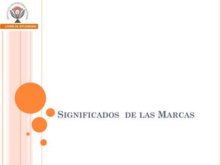 SIGNIFICADOS DE LAS MARCAS

 
