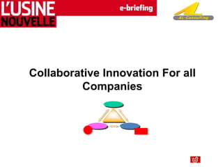 Collaborative Innovation For all
Companies
 