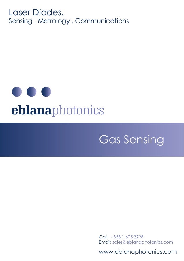 Laser Diodes for Gas Sensing 760 nm to 2350 nm