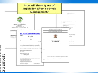 How will these types of legislation affect Records Management? 