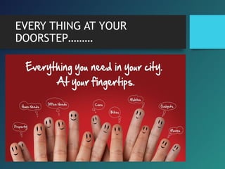 EVERY THING AT YOUR
DOORSTEP………
 