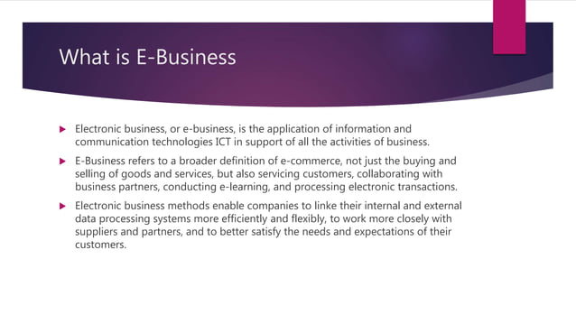 E business.ppt | Technology Industry | Industries